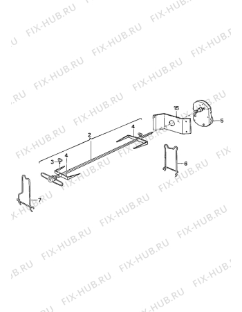 Взрыв-схема плиты (духовки) Electrolux CO1165B2 - Схема узла Accessories